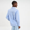 Chemise oversize 1 poche coton bleu femme