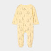 Dors-bien coton manches longues boutonné jaune bébé