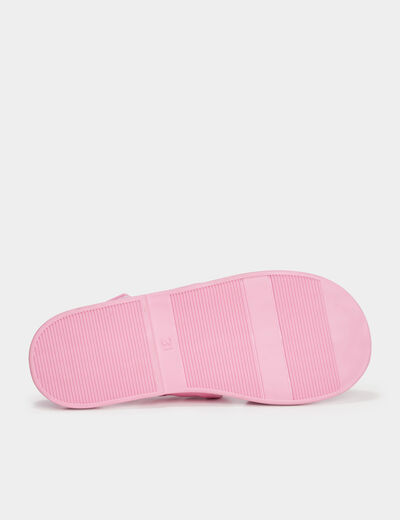 Sandales brides noeuds Wamea Beach rose fille