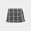 Jupe-short ajustée détail boutons noir fille