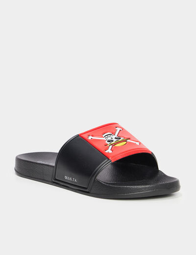 Claquettes de plage One Piece noir homme