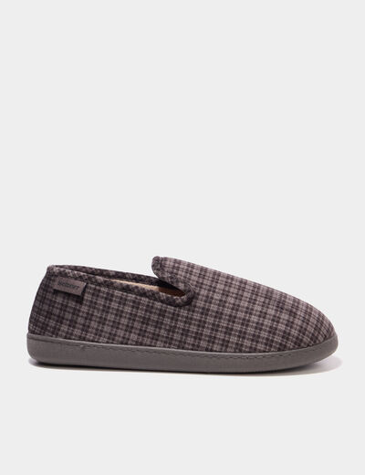Chaussons fourr&eacute;s Isotoner gris homme