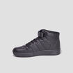 Baskets montantes &agrave; scratch sur l'avant noir homme