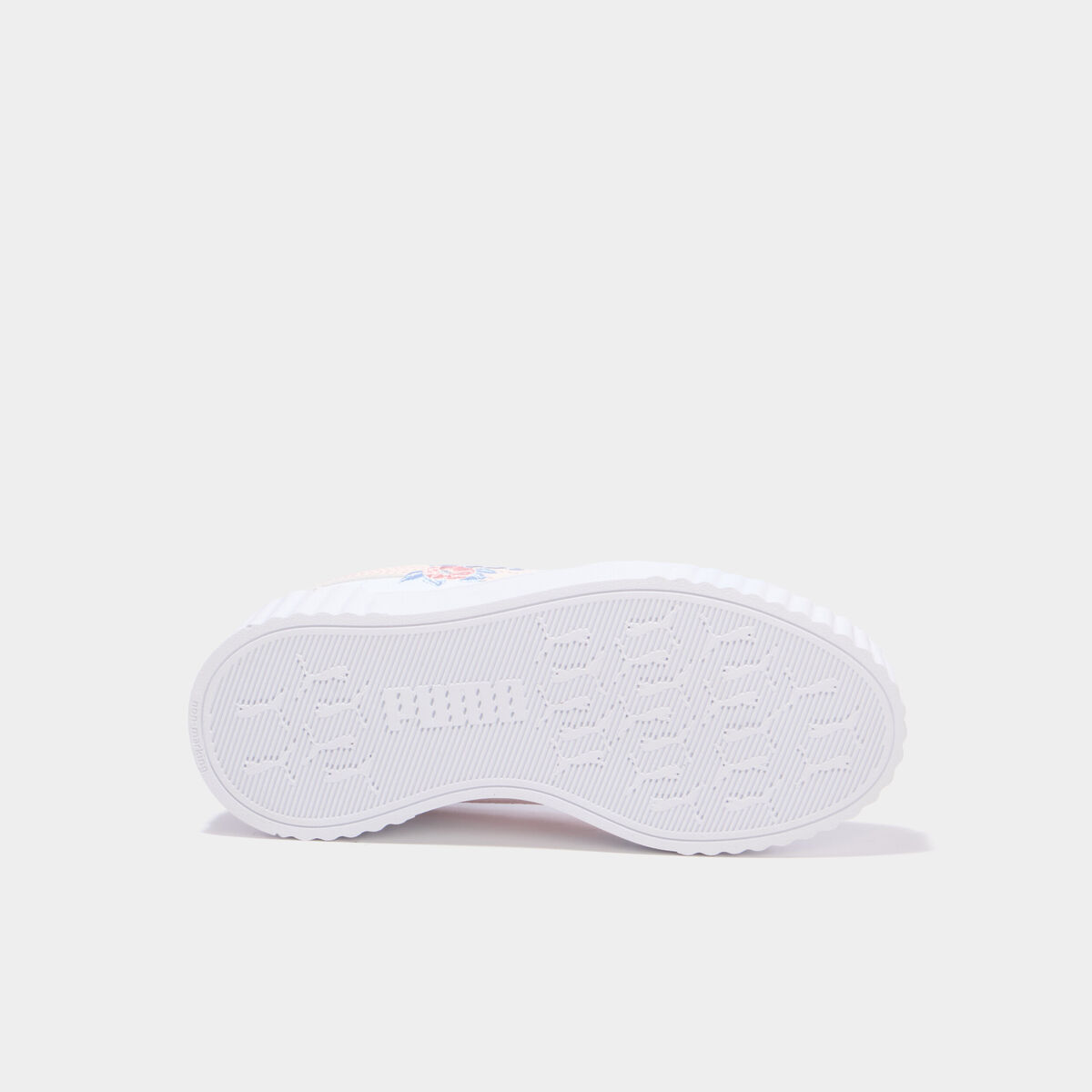 Baskets Puma Carina 3.0 Floral rose clair fille