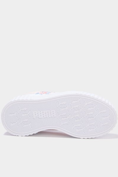 Baskets Puma Carina 3.0 Floral rose clair fille