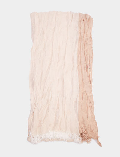 Foulard effet froissé sable homme