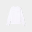 Chemise gaze coton manches retroussables blanc gar&ccedil;on