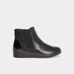 Bottines compensées noir femme