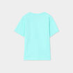 T-shirt manches courtes coton Vaiana vert turquoise fille