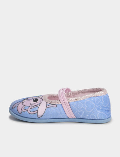Chaussons ballerines Stitch bleu fille