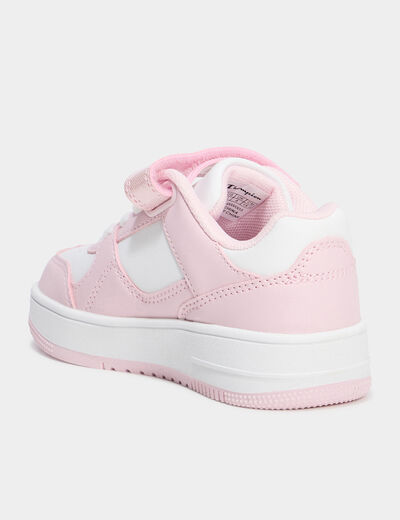 Tennis basses à scratchs Champion rose pastel fille