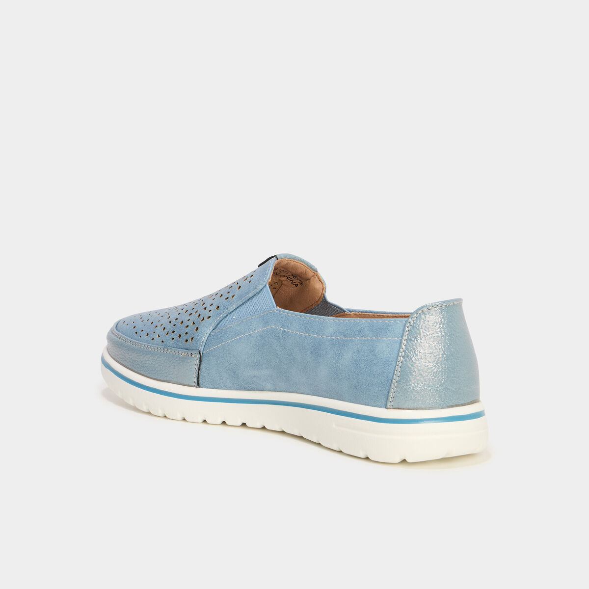 Mocassins pied large Confortissimo bleu marine femme