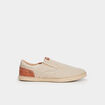 Slip-on confort toile effet espadrille sable homme