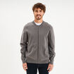 Gilet zipp&eacute; col teddy gris homme