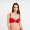 Soutien-gorge embo&icirc;tant dentelle rouge femme