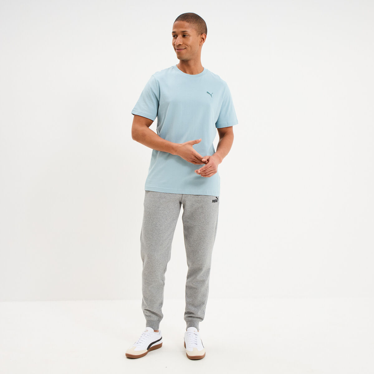 Pantalon de jogging droit Puma gris homme