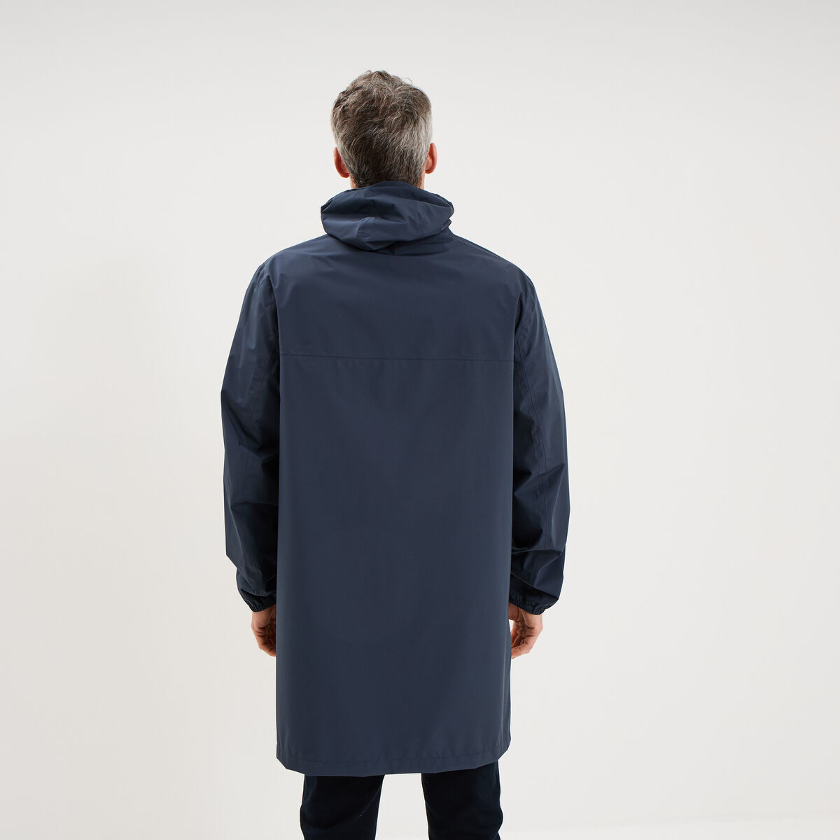 Parka imperm&eacute;able coupe-vent &agrave; capuche gris fonc&eacute; homme