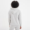 Sweat hoodie molleton &agrave; capuche gris clair femme