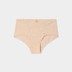 Culotte taille haute beige femme