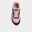 Baskets running &agrave; lacets rose fille
