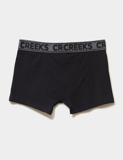 Lot 3 boxers coton majoritaire noir homme