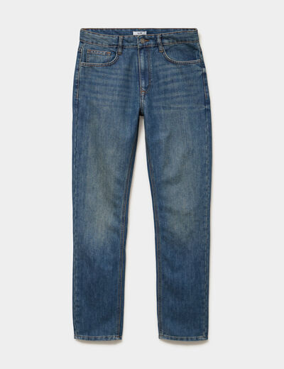 Jeans straight denim 5 poches denim dirty homme