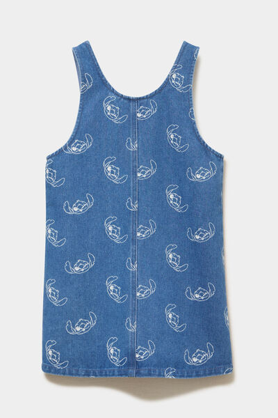 Robe chasuble en jean Stitch denim stone fille