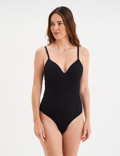 Body string ajustable noir femme
