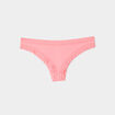 Lot 3 tangas côtelés à dentelle vieux rose femme