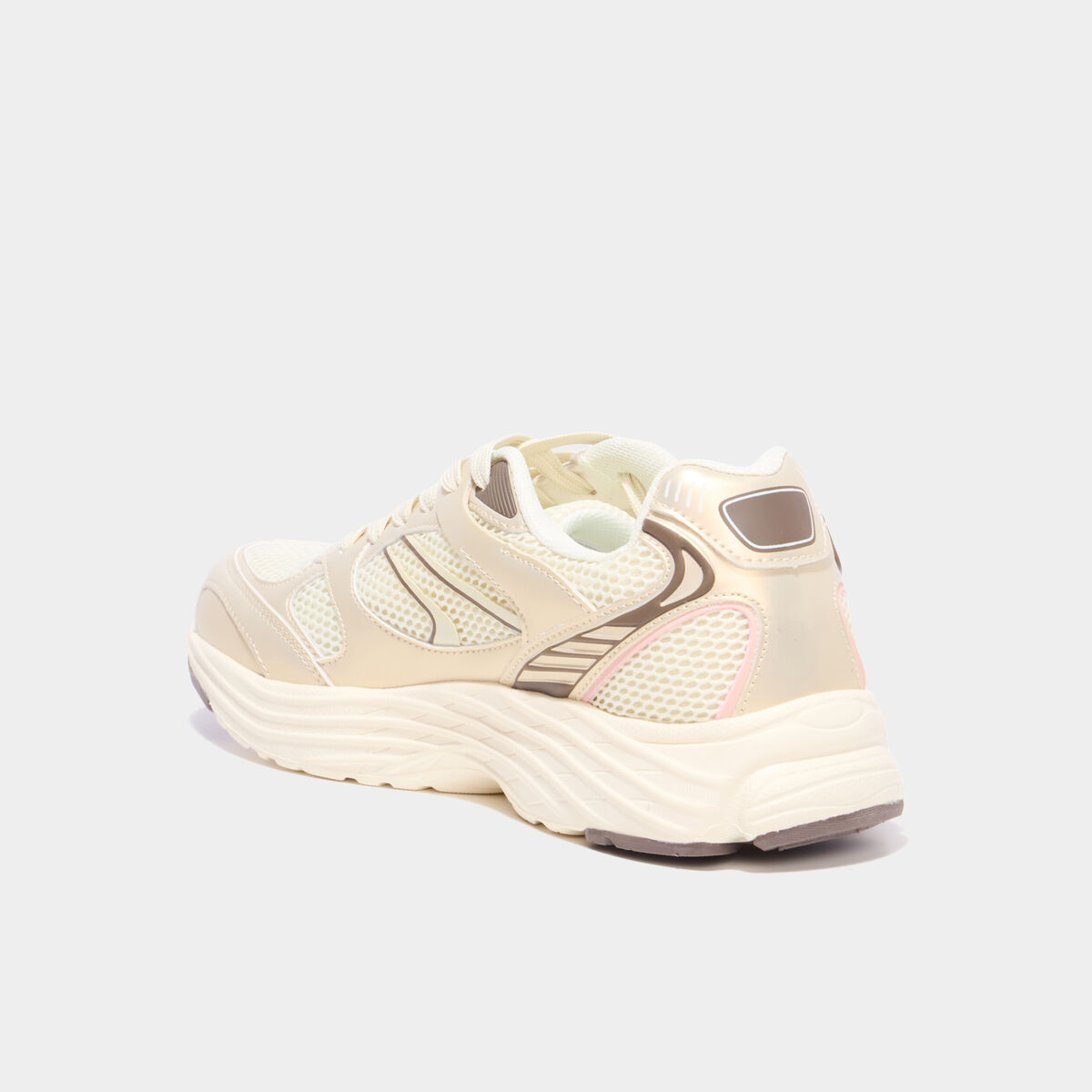 Baskets running sable femme