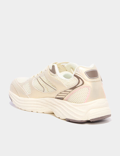 Baskets running sable femme