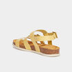 Sandales en cuir Kickers Kickalana jaune femme