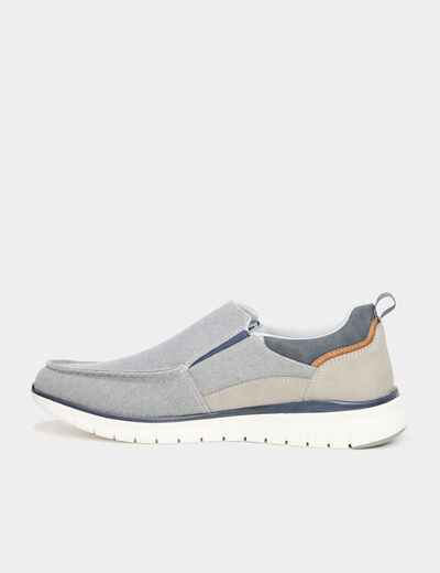 Chaussures bateau gris homme