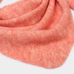 &Eacute;charpe triangulaire en maille douce rose corail femme