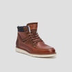 Bottines plates en cuir Liberto marron homme