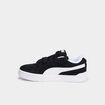 Baskets basses &agrave; lacets en cuir Puma noir gar&ccedil;on