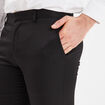 Pantalon droit avec pinces noir homme