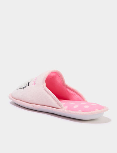 Chaussons mules Hello Kitty rose femme