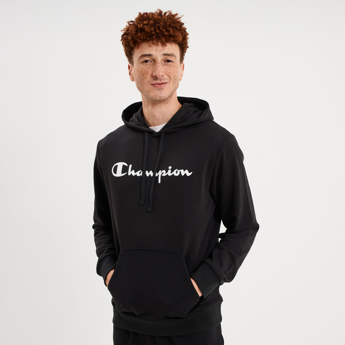 Sweat hoodie molleton Champion noir homme