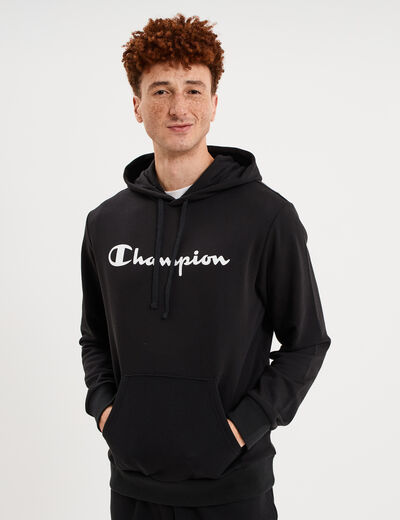 Sweat hoodie molleton Champion noir homme