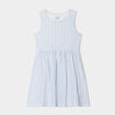 Robe patineuse sans manches coton ecru fille