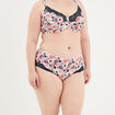 Shorty microfibre ecru femme grande taille