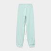 Pantalon de jogging molleton vert pastel fille