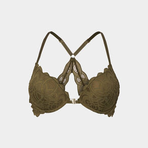 Soutien-gorge maxi push-up vert kaki femme