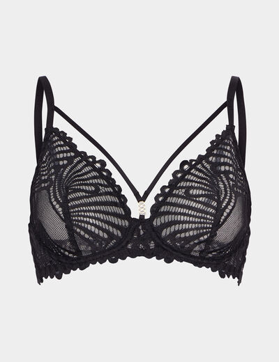 Soutien-gorge emboîtant dentelle noir femme