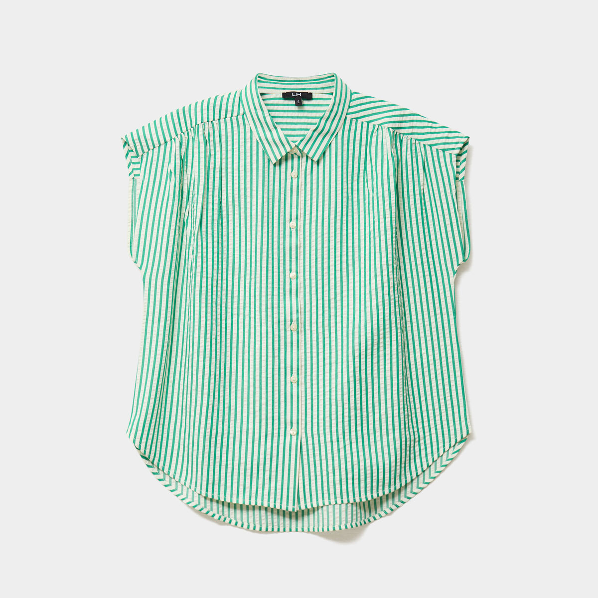 Chemise sans manches vert femme