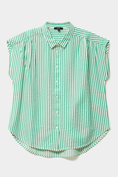 Chemise sans manches vert femme