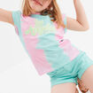 T-shirt col rond manches courtes Creeks ecru fille