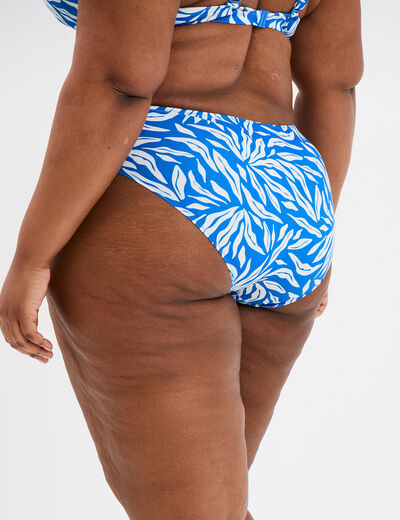Bas de maillot de bain bleu femme grande taille