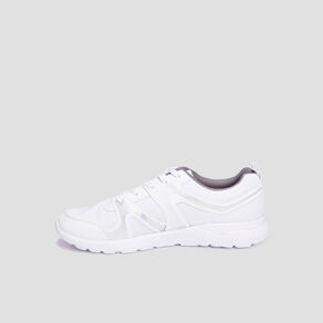 Baskets running à lacets blanc homme